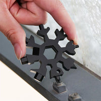 Thumbnail for Amenitee 18-in-1 stainless steel snowflakes multi-tool&keychain