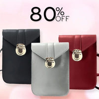 Thumbnail for BagGeri – Touch Screen Waterproof Leather Crossbody Phone Bag for iPhone, Galaxy & Other
