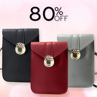 Thumbnail for BagGeri – Touch Screen Waterproof Leather Crossbody Phone Bag for iPhone, Galaxy & Other