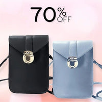 Thumbnail for BagGeri – Touch Screen Waterproof Leather Crossbody Phone Bag for iPhone, Galaxy & Other