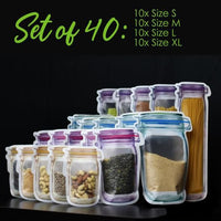 Thumbnail for Zipper Bag Portable Kitchen-Bags Guaranteed Fresh & Organized!