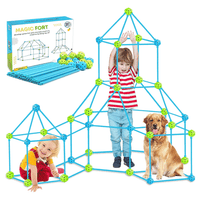 Thumbnail for 78PCS FORT BUILDING KIT | INDOOR OUTDOOR MAKING FORTS | DIY FOR KIDS