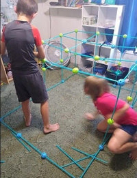 Thumbnail for 78PCS FORT BUILDING KIT | INDOOR OUTDOOR MAKING FORTS | DIY FOR KIDS