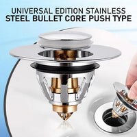 Thumbnail for Universal Stainless Steel Pop-up Drain Filter