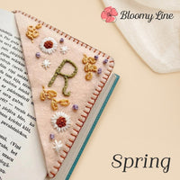 Thumbnail for (🎁🎄CHRISTMAS EARLY SALE )Personalized hand embroidered corner bookmark