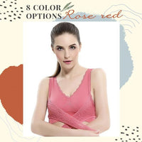 Thumbnail for Instant Lift Front Cross Side Buckle Lace Bra