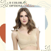 Thumbnail for Instant Lift Front Cross Side Buckle Lace Bra