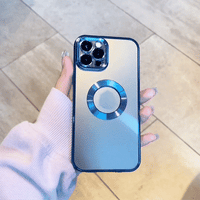 Thumbnail for 2022 New Version 2.0 Transparent Electroplated iPhone Case With Camera Protector