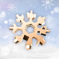 Thumbnail for Amenitee 18-in-1 stainless steel snowflakes multi-tool&keychain