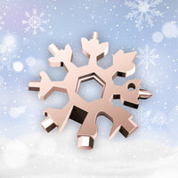 Thumbnail for Amenitee 18-in-1 stainless steel snowflakes multi-tool&keychain
