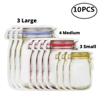 Thumbnail for The Last Day Sale 70% OFF Reusable Mason Bottle Ziplock Bags