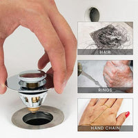 Thumbnail for Universal Stainless Steel Pop-up Drain Filter