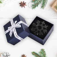 Thumbnail for Amenitee 18-in-1 stainless steel snowflakes multi-tool&keychain