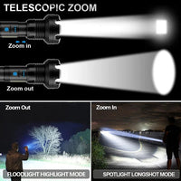 Thumbnail for 🔥LAST DAY SALE 49% OFF🔥 - LED Rechargeable Tactical Laser Flashlight 70000 High Lumens