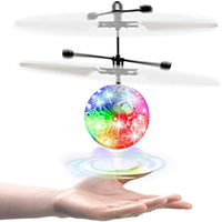Thumbnail for Toys Sensor Flying Ball with LED Disco ball Luminous Electronic Infrared Induction Aircraft RC Helicopter for Gift