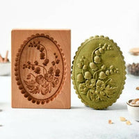 Thumbnail for (🎁Early Christmas Sale- 49% OFF🎁)Wood Patterned Cookie Cutter - Embossing Mold For Cookies
