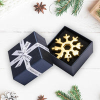 Thumbnail for Amenitee 18-in-1 stainless steel snowflakes multi-tool&keychain