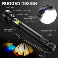 Thumbnail for 🔥LAST DAY SALE 49% OFF🔥 - LED Rechargeable Tactical Laser Flashlight 70000 High Lumens