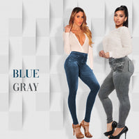 Thumbnail for Margot Perfect Stretch Skinny Fit Pull-On Push-Up Plus-Size Denim Jeans Leggings