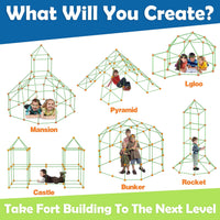 Thumbnail for 78PCS FORT BUILDING KIT | INDOOR OUTDOOR MAKING FORTS | DIY FOR KIDS