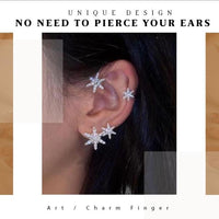 Thumbnail for Christmas Diamond And Zirconia Earrings Without Holes