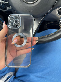 Thumbnail for 2022 New Version 2.0 Transparent Electroplated iPhone Case With Camera Protector
