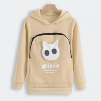 Thumbnail for Fluffsy Cat And Dog Pouch Hoodie (Unisex)