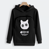 Thumbnail for Fluffsy Cat And Dog Pouch Hoodie (Unisex)