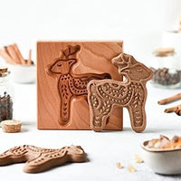 Thumbnail for (🎁Early Christmas Sale- 49% OFF🎁)Wood Patterned Cookie Cutter - Embossing Mold For Cookies