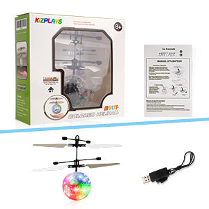 Toys Sensor Flying Ball with LED Disco ball Luminous Electronic Infrared Induction Aircraft RC Helicopter for Gift