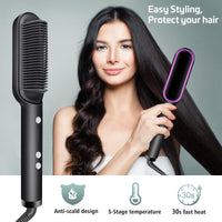 Thumbnail for 【NEW YEAR SALE 50% OFF】Negative Ion Hair Straightener Brush