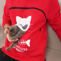 Thumbnail for Fluffsy Cat And Dog Pouch Hoodie (Unisex)