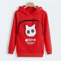 Thumbnail for Fluffsy Cat And Dog Pouch Hoodie (Unisex)