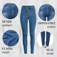 Thumbnail for New Margot Perfect Stretch Skinny Fit Pull-On Push-Up Plus-Size Denim Jeans Leggings